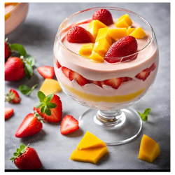 MANGO AND STRAWBERRIES...