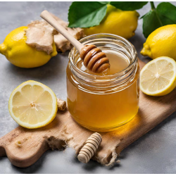 HONEY WITH LEMON JUICE AND...