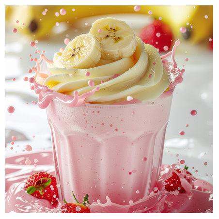 BANANA AND STRAWBERRY MILKSHAKE FA4382