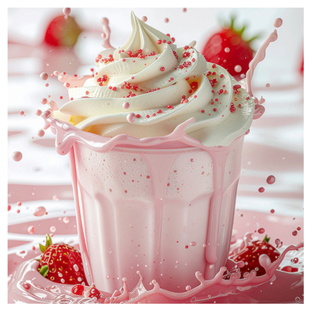 VANILLA AND STRAWBERRY MILKSHAKE FA4384