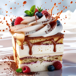 TIRAMISU WITH BERRIES
