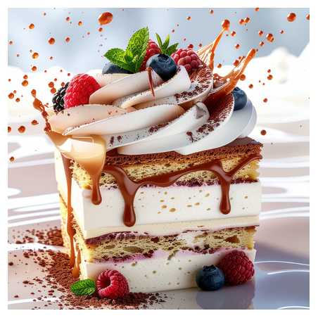 TIRAMISU WITH BERRIES