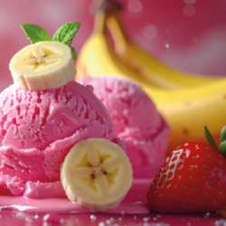 STRAWBERRY AND BANANA GELEE...