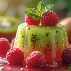 KIWI AND RASPBERRY GELEE...